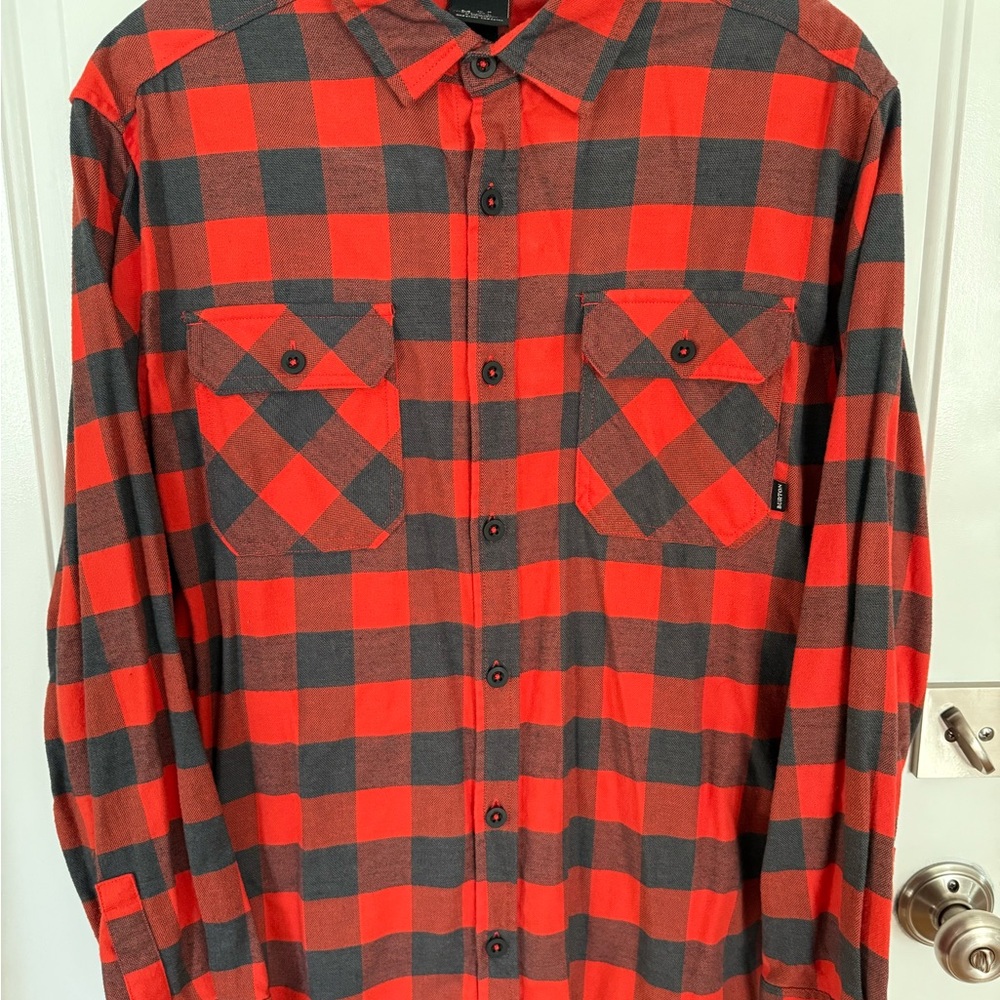 Men’s Burton Brighton Flannel Red and Black